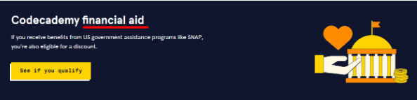Codecademy Financial Help
