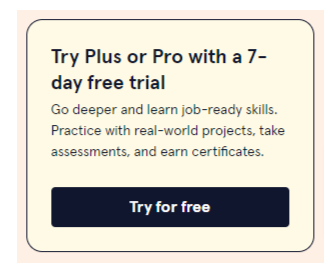 Codecademy Free Trial