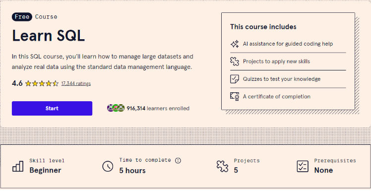 Learn SQL
