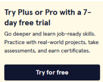 Codecademy Free Trial Details